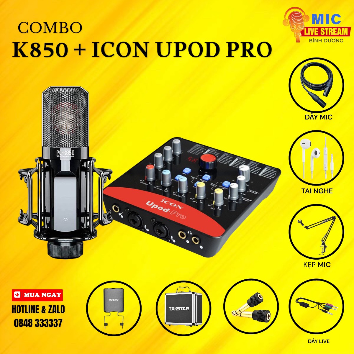 COMBO K850 + ICON UPOD PRO