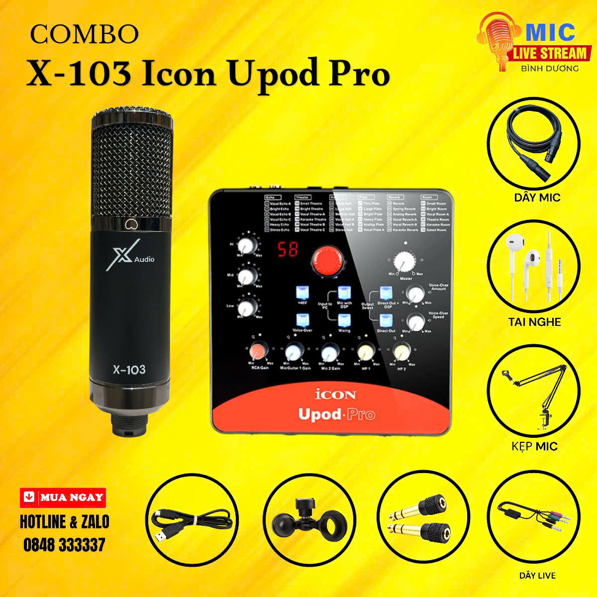 COMBO X103 + ICON UPOD PRO